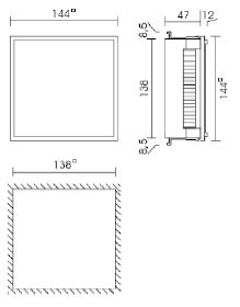 Power Factor Control Relay BLR-CM Dimensions image